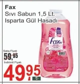 Fax Sıvı Sabun 1,5 Lt. Isparta Gül Hasadı