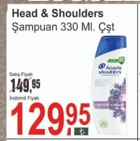 Head & Shoulders Şampuan 330 Ml