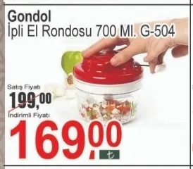 Gondol İpli El Rondosu 700 Ml. G-504
