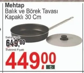 Mehtap Balık Ve Börek Tavası Kapaklı 30 Cm