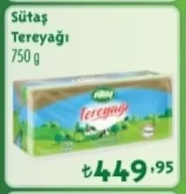 Sütaş Tereyağı 750 G