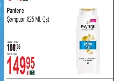 Pantene Şampuan 625 Ml. Çşt