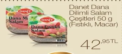 Danet Dana Dilimli Salam Çeşitleri 50 G (Fıstıklı, Macar)