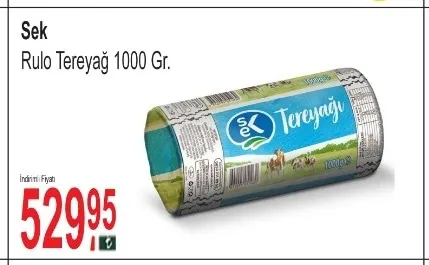 Sek Rulo Tereyağ 1000 Gr