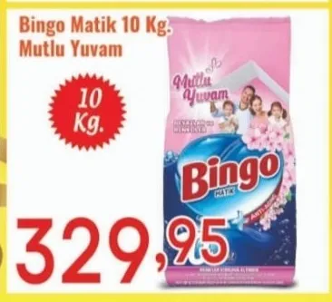 Bingo Matik 10 Kg Mutlu Yuvam