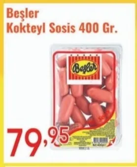 Beşler Kokteyl Sosis 400 Gr