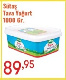Sütaş Tava Yoğurt 1000 Gr.
