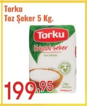 Torku Toz Şeker 5 Kg.