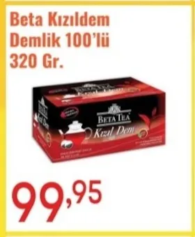 Beta Kızıldem Demlik 100'Lü 320 Gr.