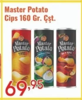 Master Potato Cips 160 Gr. Çşt.