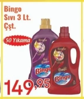 Bingo Sıvı 3 Lt