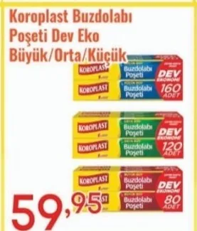Koroplast Buzdolabı Poşeti Dev Eko