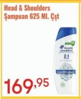 Head & Shoulders Şampuan 625 Ml. Çşt