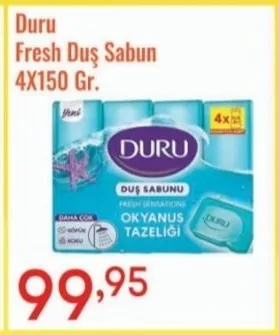 Duru Fresh Duş Sabun 4X150 Gr.