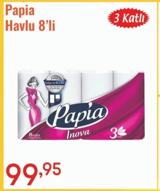 Papia Havlu 8'Li
