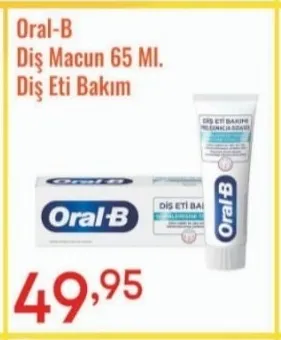 Oral-B Diş Macun 65 Ml. Diş Eti Bakım
