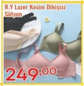 R.Y. Lazer Kesim Dikişsiz Sütyen