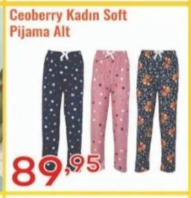 Ceoberry Kadın Soft Pijama Alt