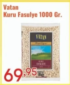 Vatan Kuru Fasulye 1000 Gr.