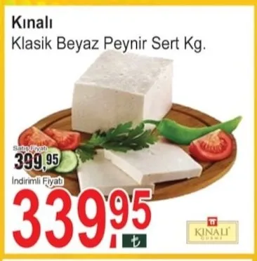 Kınalı Klasik Beyaz Peynir Sert Kg
