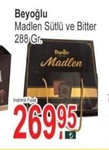 Beyoğlu Madlen Sütlü Ve Bitter 288 Gr.