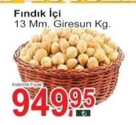 Fındık Içi 13 Mm. Giresun Kg.