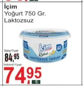 Içim Yoğurt 750 Gr. Laktozsuz