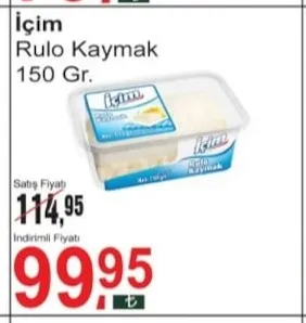 Içim Rulo Kaymak 150 Gr.