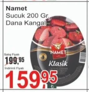 Namet Sucuk 200 Gr. Dana Kangal