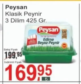 Peysan Klasik Peynir 3 Dilim 425 Gr.