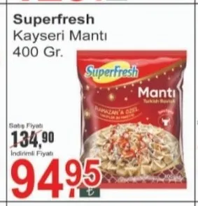Superfresh Kayseri Mantı 400 Gr.