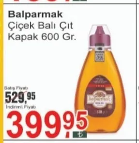 Balparmak Çiçek Balı Çıt Kapak 600 Gr.