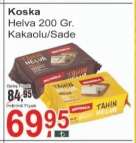 Koska Helva 200 Gr. Kakaolu/Sade