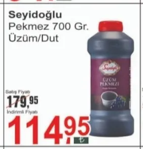 Seyidoğlu Pekmez 700 Gr. Üzüm/Dut