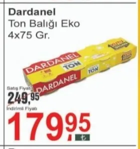 Dardanel Ton Balığı Eko 4X75 Gr.