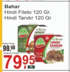 Bahar Hindi Fileto 120 Gr Hindi Tandır 120 Gr