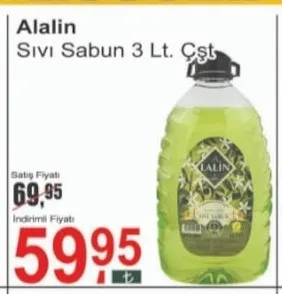 Alalın Sıvı Sabun 3 Lt