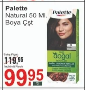 Palette Natural 50 Ml. Boya Çşt