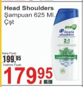 Head Shoulders Şampuan 625 Ml. Çşt
