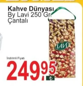 Kahve Dünyası By Lavi 250 Gr Çantalı