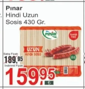 Pınar Hindi Uzun Sosis 430 Gr.
