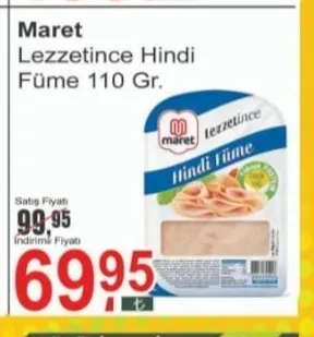 Maret Lezzetince Hindi Füme 110 Gr.