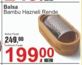 Balsa Bambu Hazneli Rende