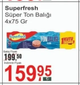 Superfresh Süper Ton Balığı 4X75 Gr