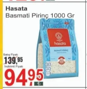 Hasata Basmati Pirinç 1000 Gr