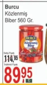 Burcu Közlenmiş Biber 560 Gr.