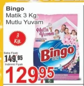 Bingo Matik 3 Kg. Mutlu Yuvam