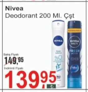 Nivea Deodorant 200 Ml Çşt