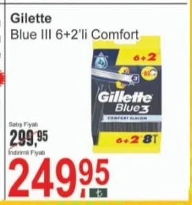 Gillette Blue Iıı 6+2'Li Comfort