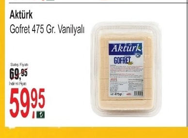 Akturk Gofret 475 Gr. Vanilyalı